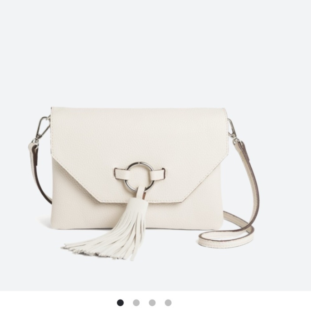 White crossbody purse